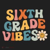 Sixth Grade Vibes 6th Grade Team Retro 1st Day Of School Beanie thumb 2