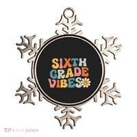 Sixth Grade Vibes 6th Grade Team Retro 1st Day Of School Ornament thumb 0