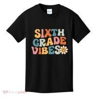 Sixth Grade Vibes 6th Grade Team Retro 1st Day Of School Kids T-Shirt thumb 0