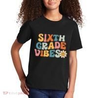 Sixth Grade Vibes 6th Grade Team Retro 1st Day Of School Kids T-Shirt thumb 2