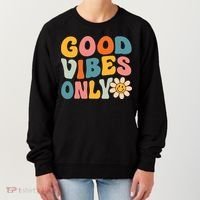 Summer Good Vibes Only Groovy Retro Beach Hawaii Vacation Women's Sweatshirt thumb 0