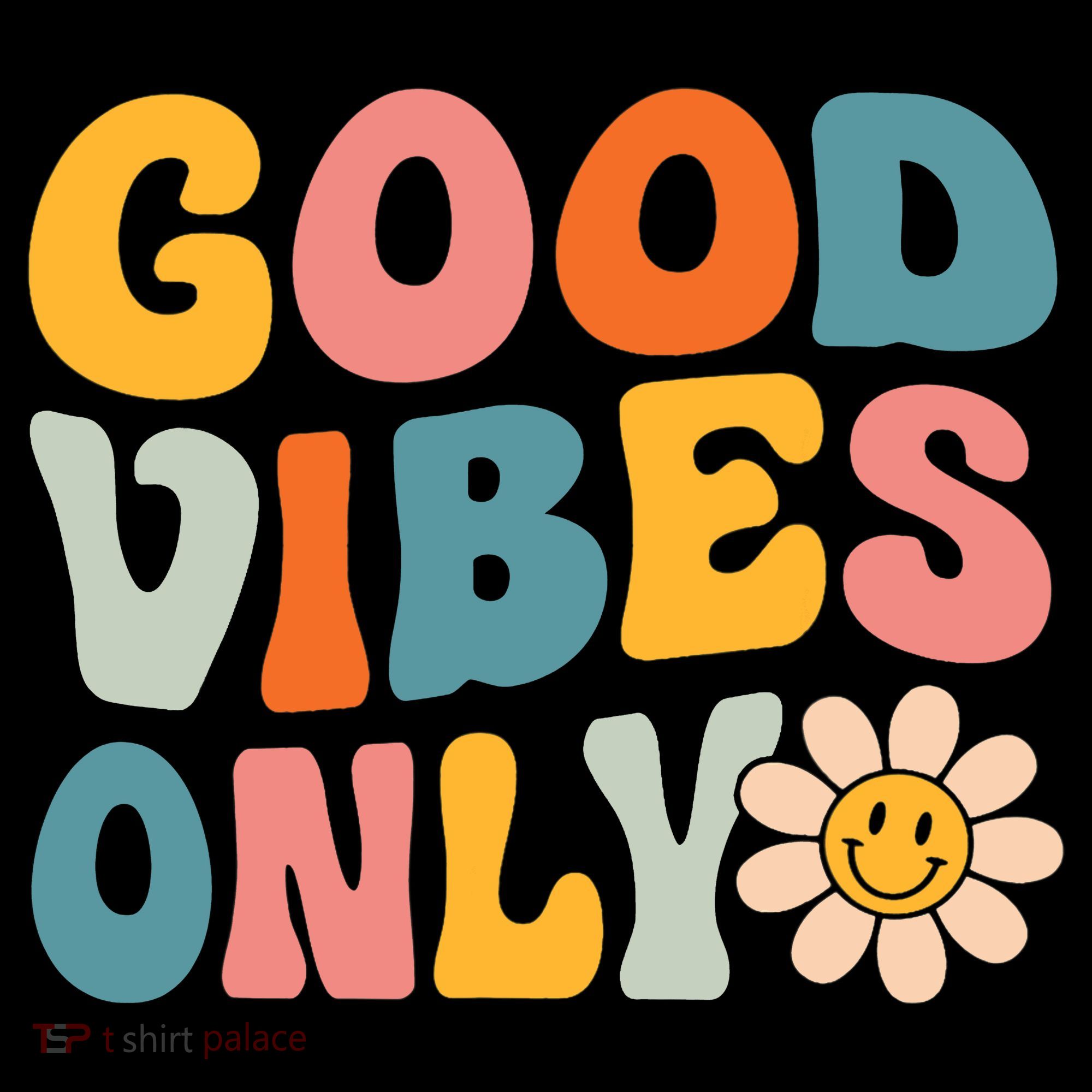 Summer Good Vibes Only Groovy Retro Beach Hawaii Vacation Women's Hoodie