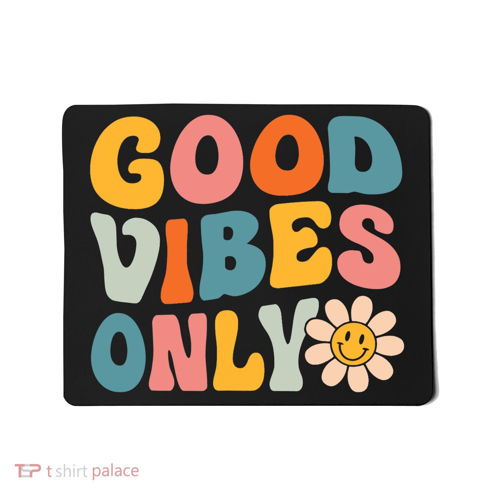 Summer Good Vibes Only Groovy Retro Beach Hawaii Vacation Mousepad