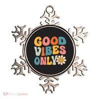 Summer Good Vibes Only Groovy Retro Beach Hawaii Vacation Ornament thumb 0