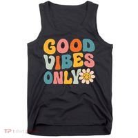 Summer Good Vibes Only Groovy Retro Beach Hawaii Vacation Tank Top thumb 0