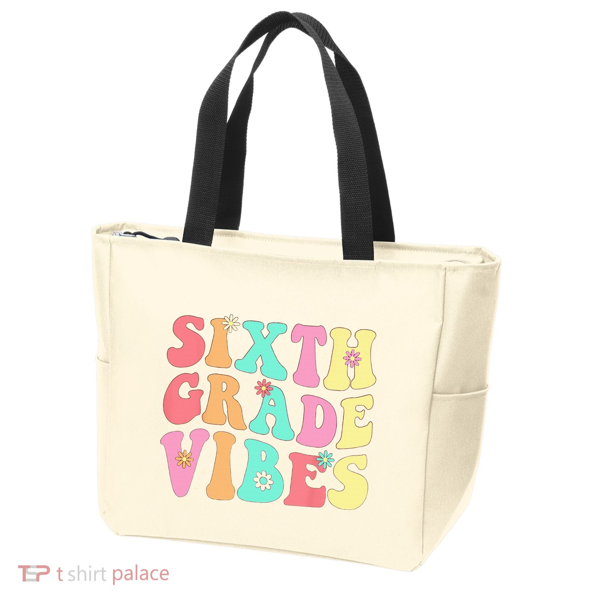 Sixth Grade Vibes 6th Grade First Day Of School Teacher Tote Bag