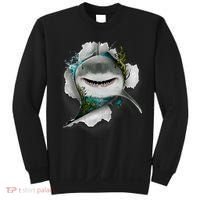 Shark Great White Shark Deep Sea Fishing Funny Shark Sweatshirt thumb 0