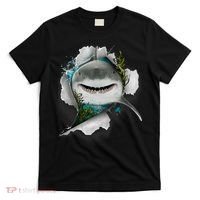 Shark Great White Shark Deep Sea Fishing Funny Shark T-Shirt thumb 0