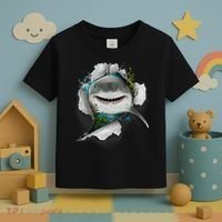 Shark Great White Shark Deep Sea Fishing Funny Shark Toddler T-Shirt thumb 3