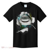 Shark Great White Shark Deep Sea Fishing Funny Shark Kids T-Shirt thumb 0
