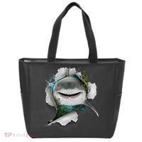 Shark Great White Shark Deep Sea Fishing Funny Shark Tote Bag thumb 0