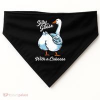 Silly Goose With A Caboose Funny USA-Made Doggie Bandana thumb 0