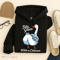 Silly Goose With A Caboose Funny Hoodie thumb 4