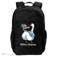 Silly Goose With A Caboose Funny Backpack thumb 0