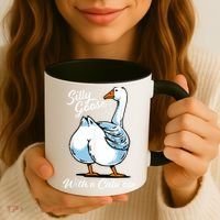 Silly Goose With A Caboose Funny Coffee Mug thumb 3