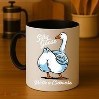 Silly Goose With A Caboose Funny Coffee Mug thumb 4