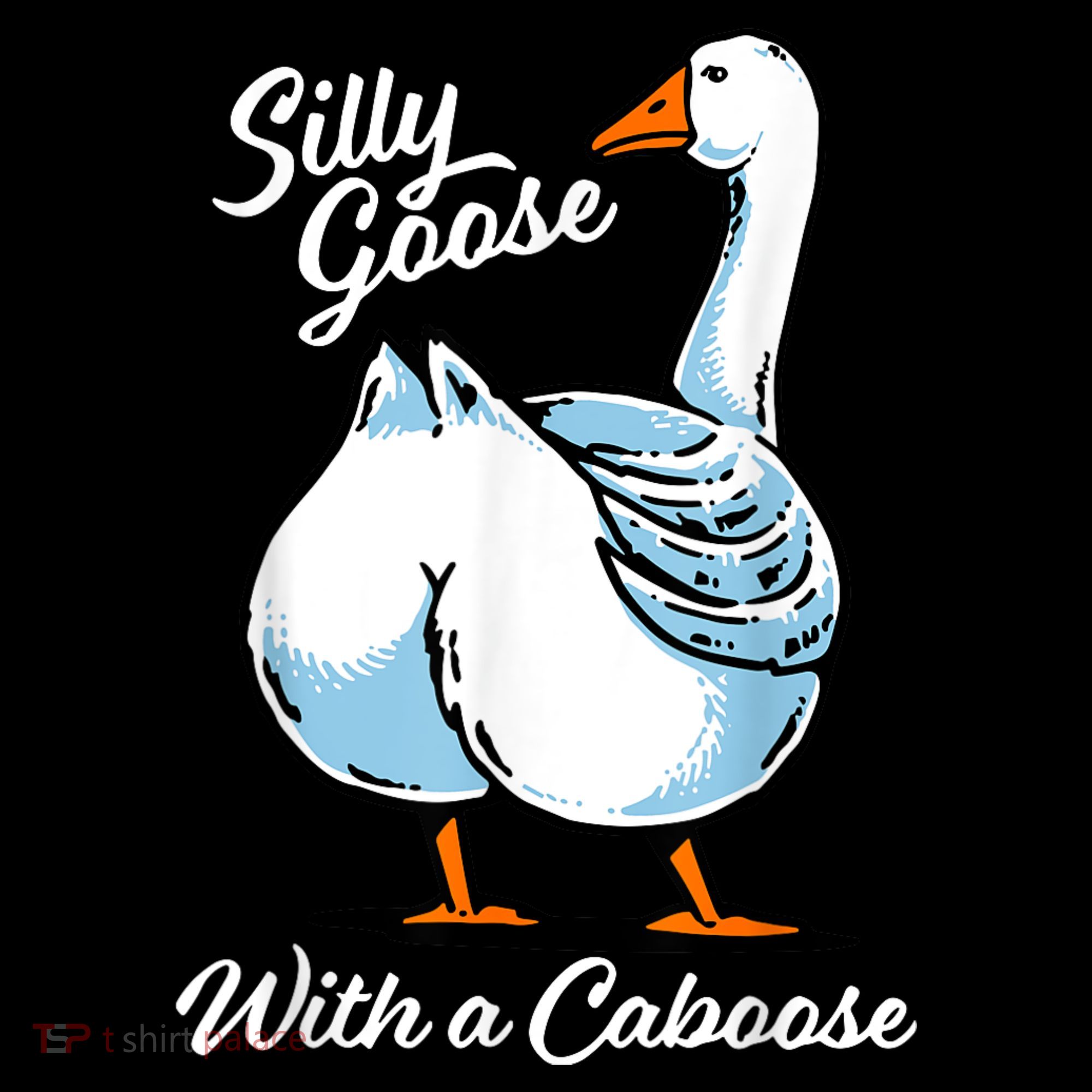 Silly Goose With A Caboose Funny Coaster