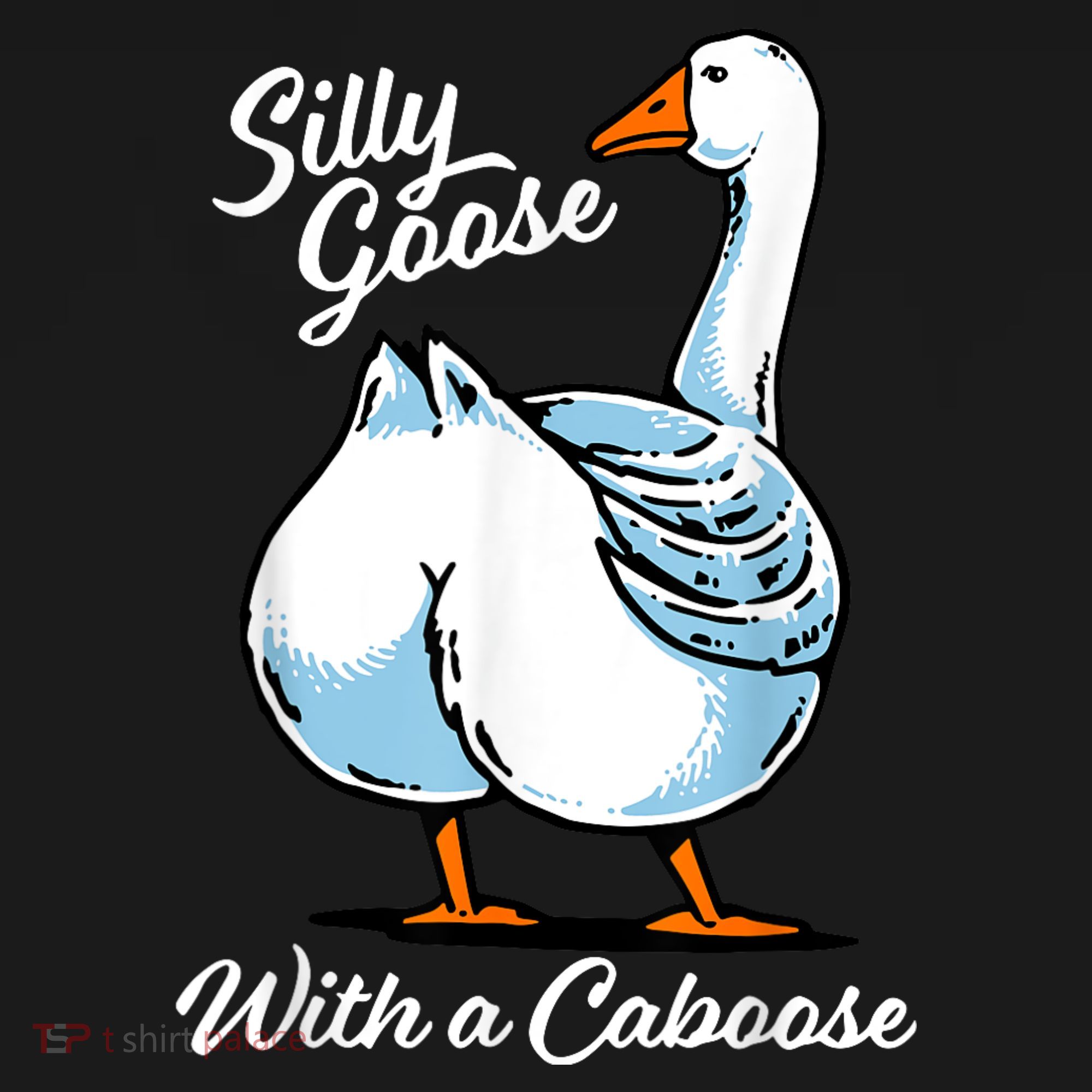 Silly Goose With A Caboose Funny Pajama Set