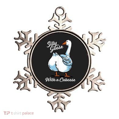 Silly Goose With A Caboose Funny Ornament