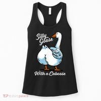 Silly Goose With A Caboose Funny Women's Tank Top thumb 0