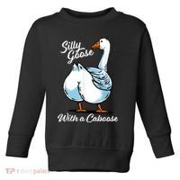 Silly Goose With A Caboose Funny Toddler Sweatshirt thumb 0