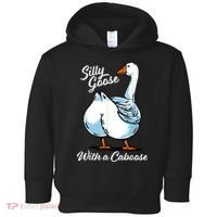 Silly Goose With A Caboose Funny Toddler Hoodie thumb 0