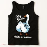 Silly Goose With A Caboose Funny Tank Top thumb 2