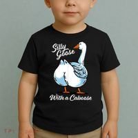 Silly Goose With A Caboose Funny Toddler T-Shirt thumb 2