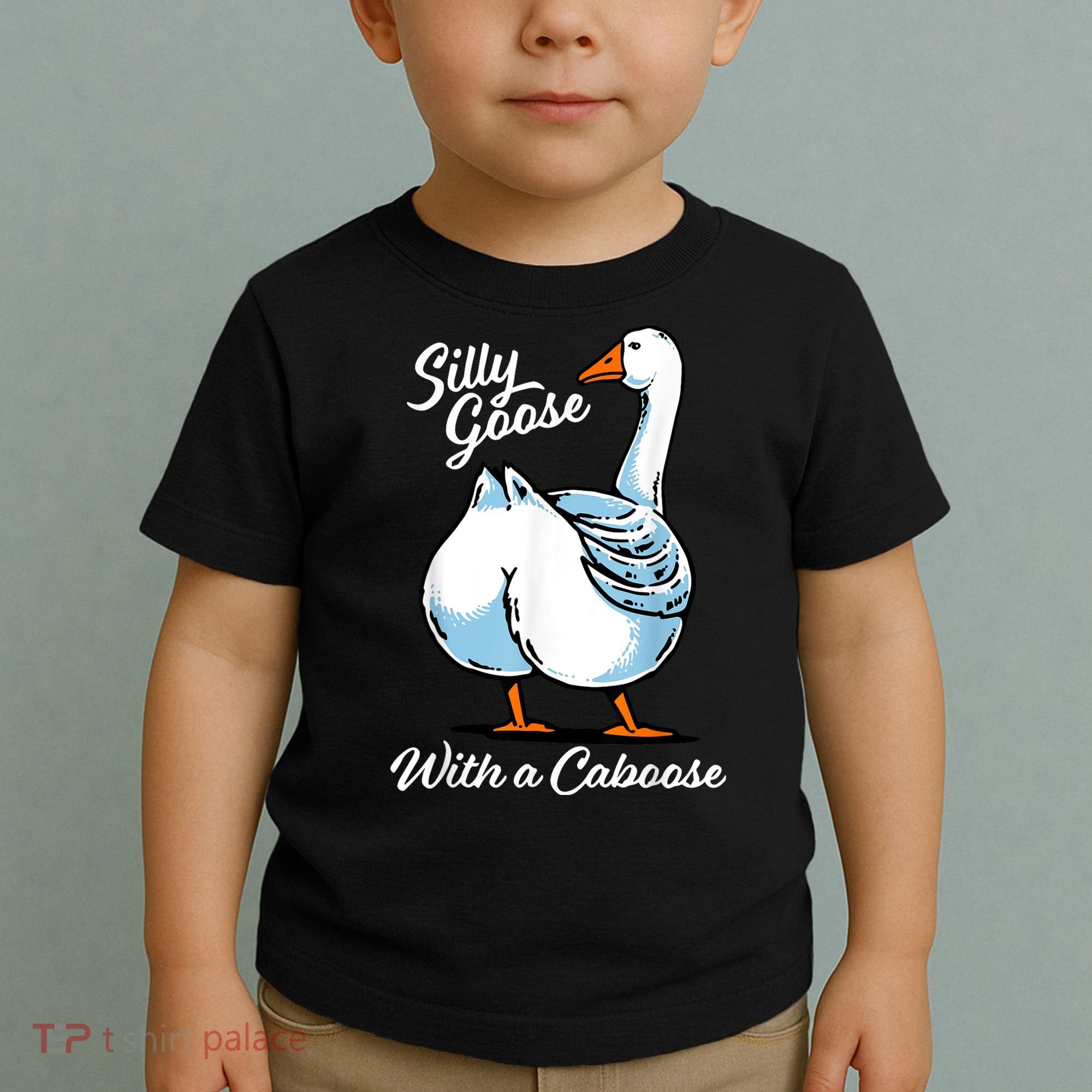 Silly Goose With A Caboose Funny Toddler T-Shirt