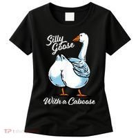 Silly Goose With A Caboose Funny Women's T-Shirt thumb 0