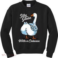 Silly Goose With A Caboose Funny Kids Sweatshirt thumb 0