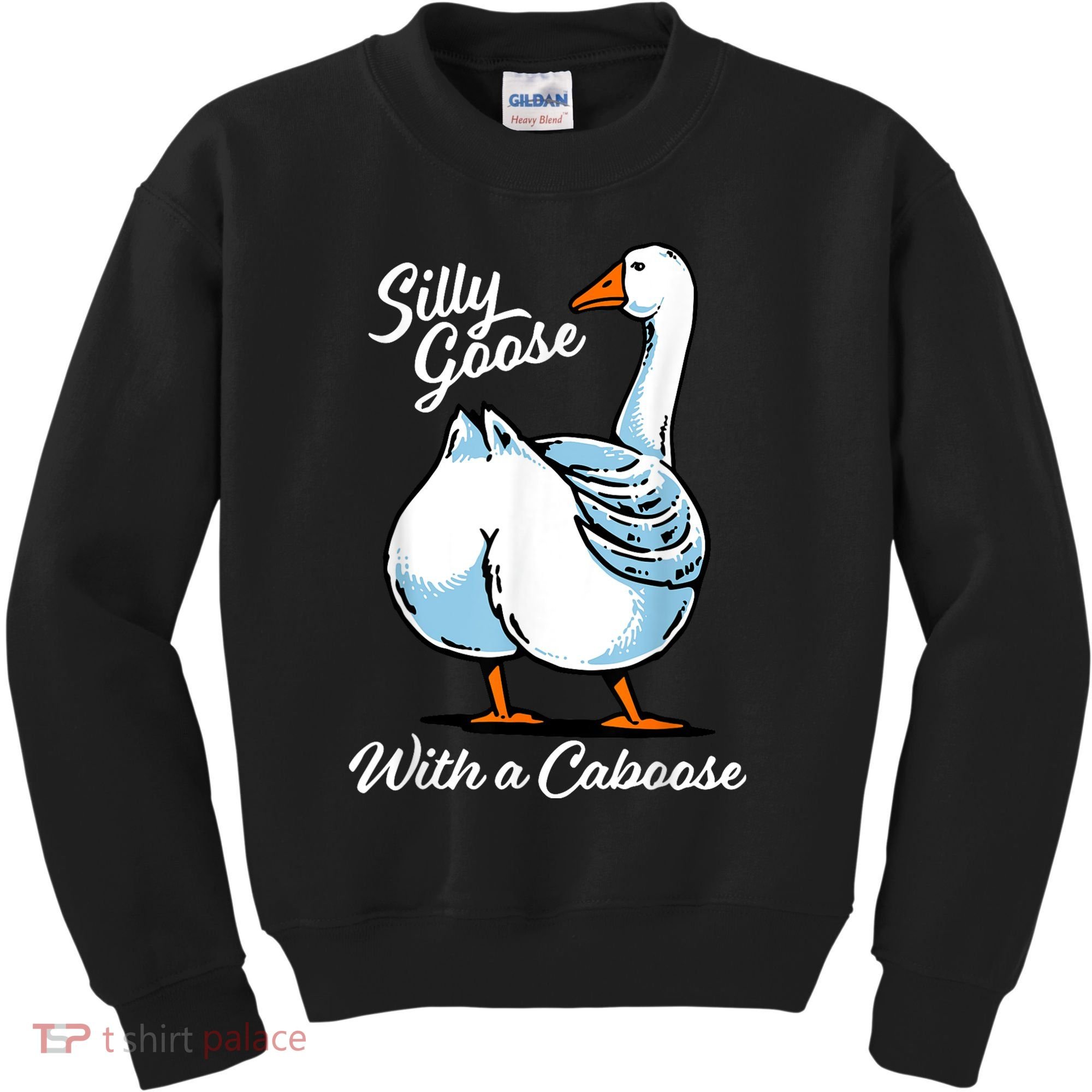 Silly Goose With A Caboose Funny Kids Sweatshirt