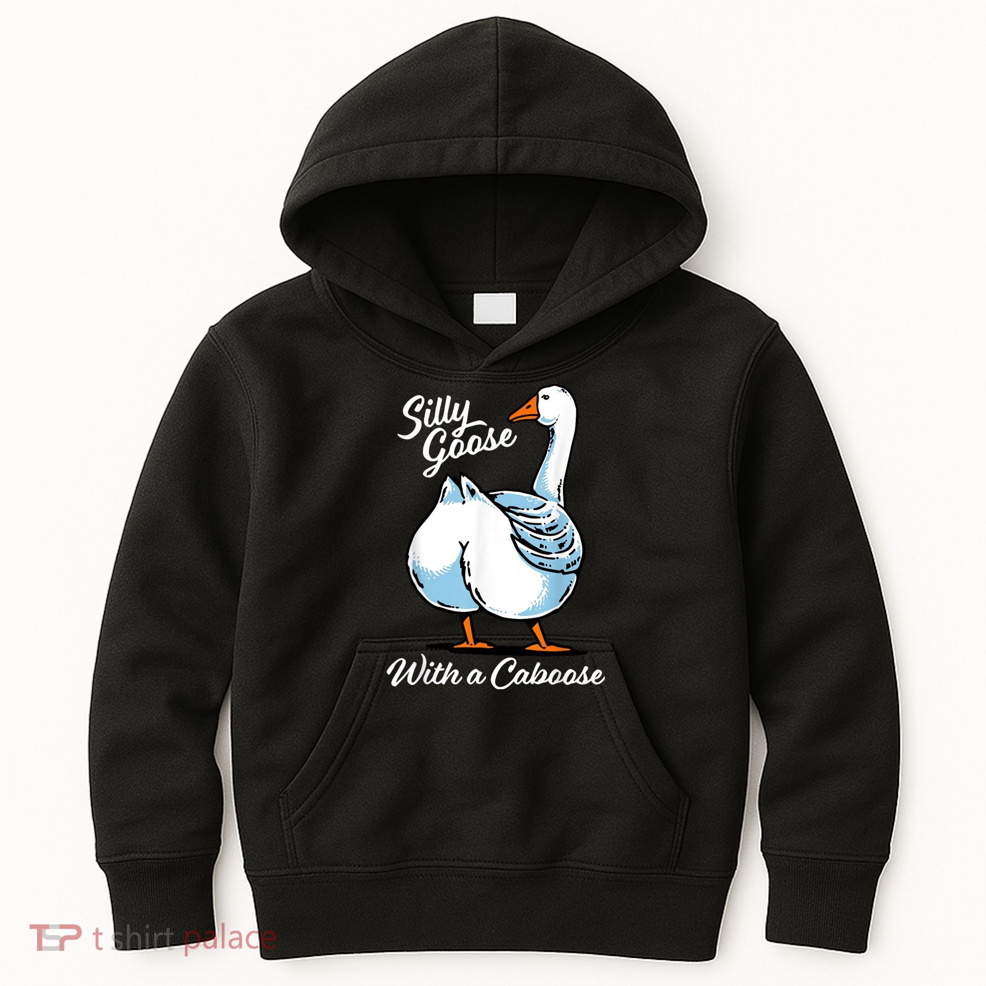 Silly Goose With A Caboose Funny Kids Hoodie