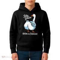 Silly Goose With A Caboose Funny Kids Hoodie thumb 4