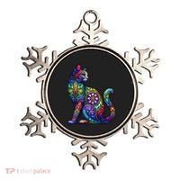 Stained Glass Window Cat Art Ornament thumb 0