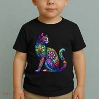 Stained Glass Window Cat Art Toddler T-Shirt thumb 2