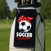 Soccer Grandma Women Golf Towel thumb 2
