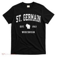St. Germain Wisconsin Wi Vintage Athletic Sports T-Shirt thumb 0
