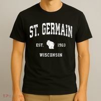 St. Germain Wisconsin Wi Vintage Athletic Sports T-Shirt thumb 3