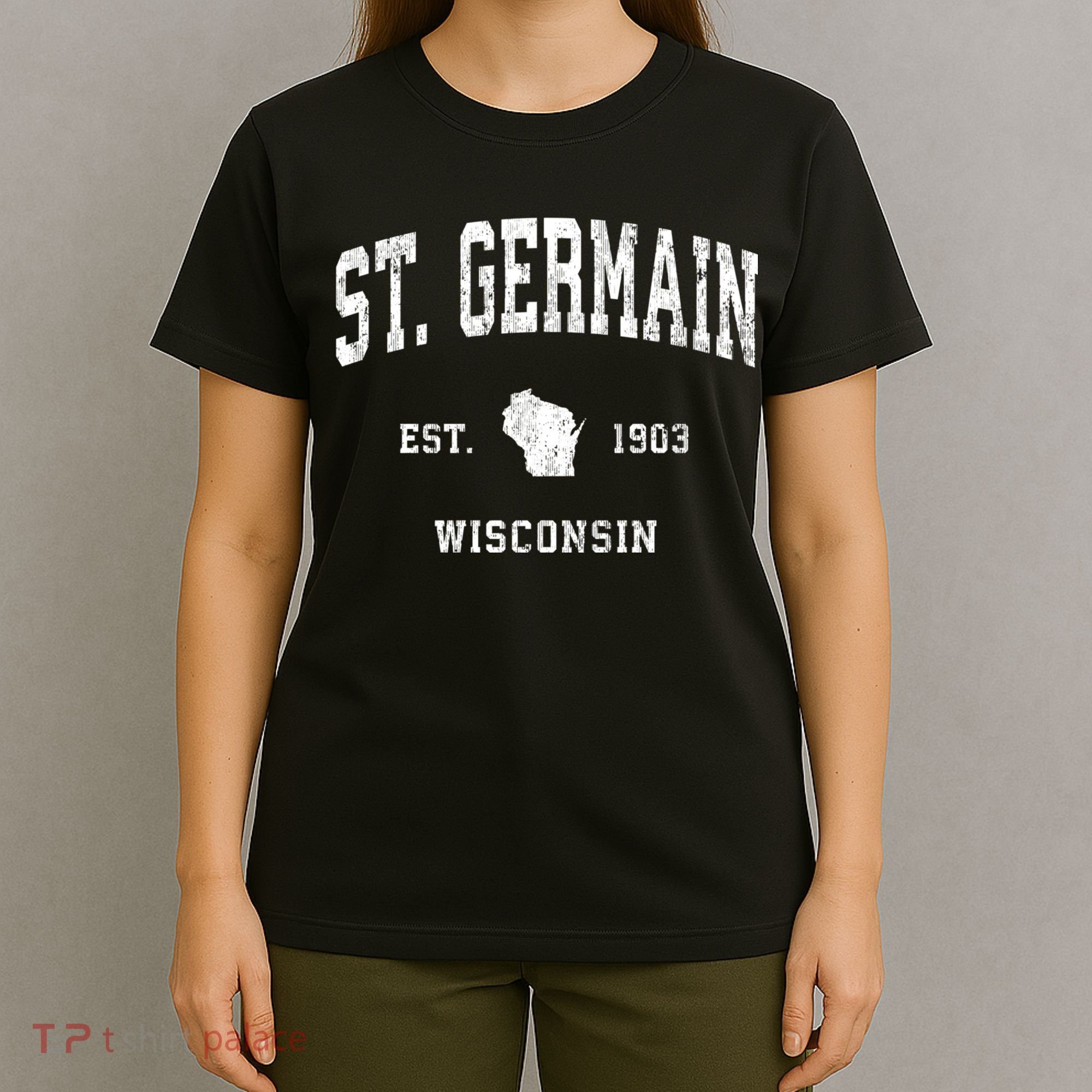 St. Germain Wisconsin Wi Vintage Athletic Sports T-Shirt