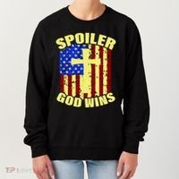 Spoiler God Wins American Flag Women's Sweatshirt thumb 0
