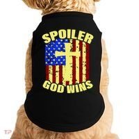 Spoiler God Wins American Flag Doggie Tank thumb 0