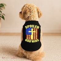 Spoiler God Wins American Flag Doggie Tank thumb 2