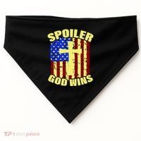 Spoiler God Wins American Flag USA-Made Doggie Bandana thumb 0