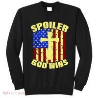Spoiler God Wins American Flag Sweatshirt thumb 0