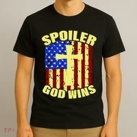 Spoiler God Wins American Flag T-Shirt thumb 3