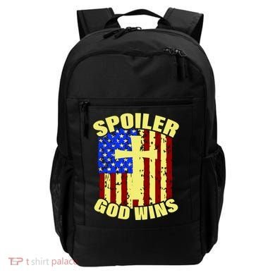 Spoiler God Wins American Flag Backpack