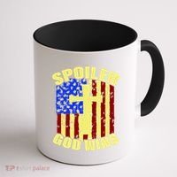 Spoiler God Wins American Flag Coffee Mug thumb 1