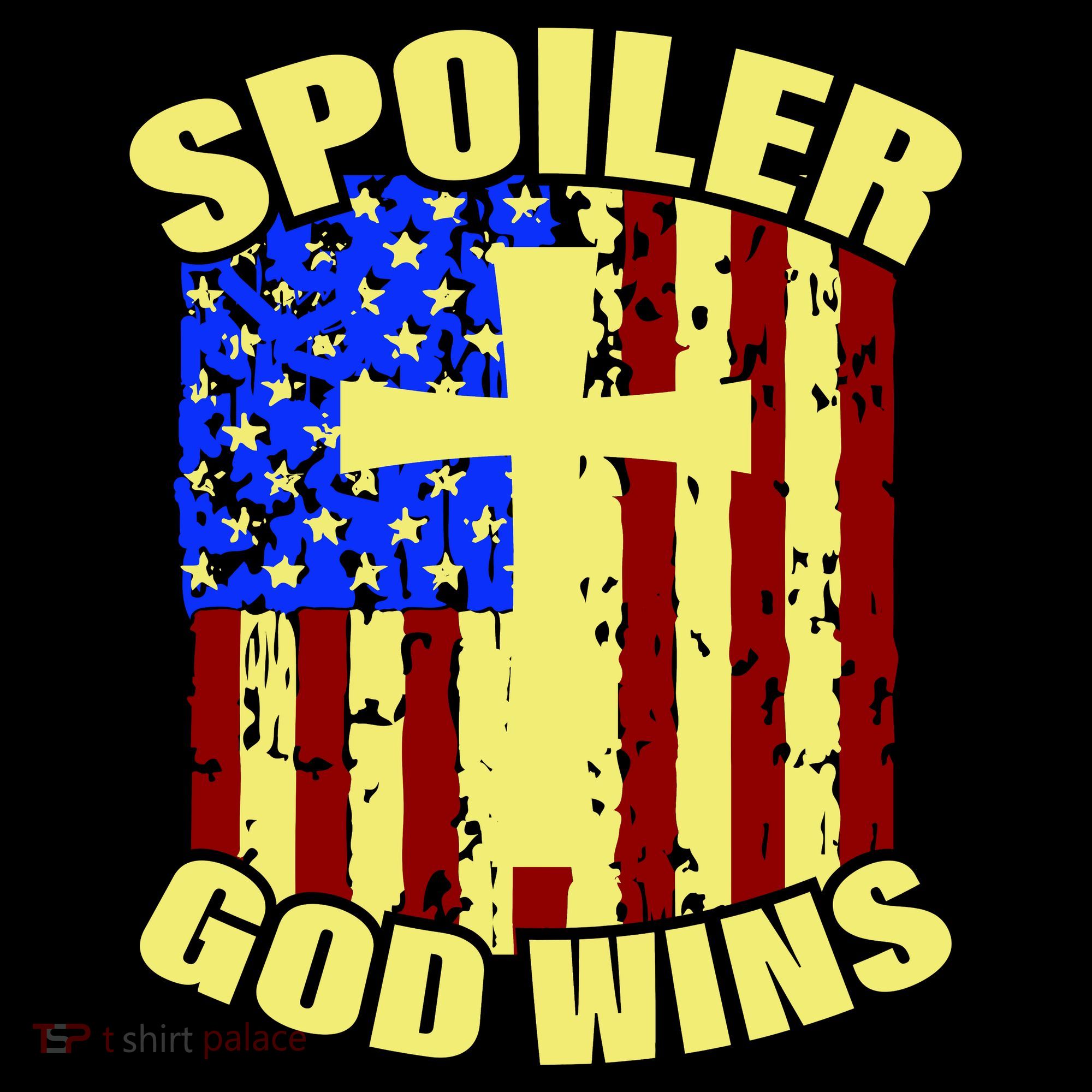Spoiler God Wins American Flag Ornament