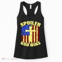 Spoiler God Wins American Flag Women's Tank Top thumb 0